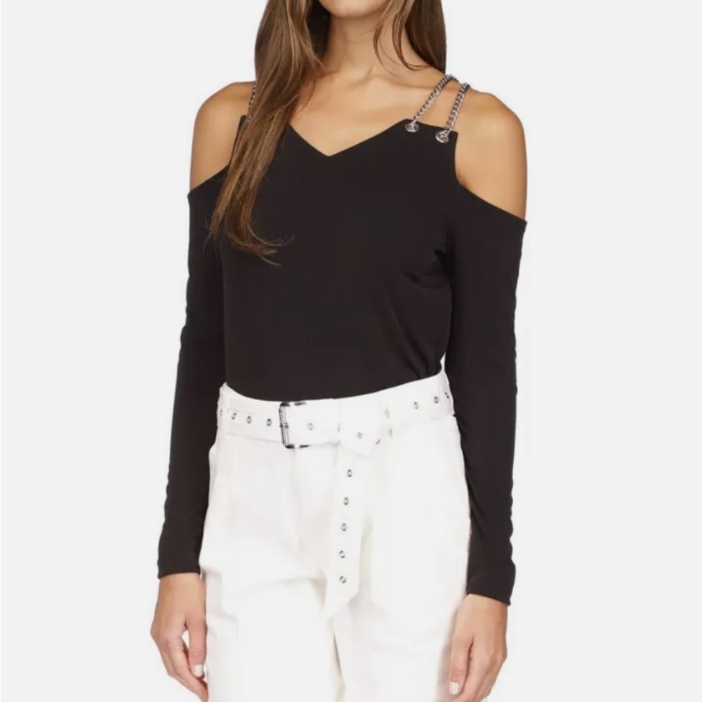 Brand New Michael Kors Chain Cold Shoulder Top